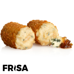 CROQUETA QUESO AZUL Y CEBOLLA FRISA