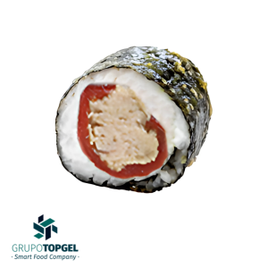 MAKI ENTERO TEMPURA ATUN Y PIQUILLO TOPGEL