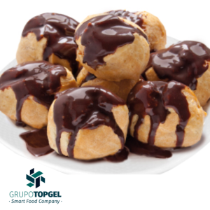 PROFITEROLES CHOCOLATE AVELLANA TOPGEL